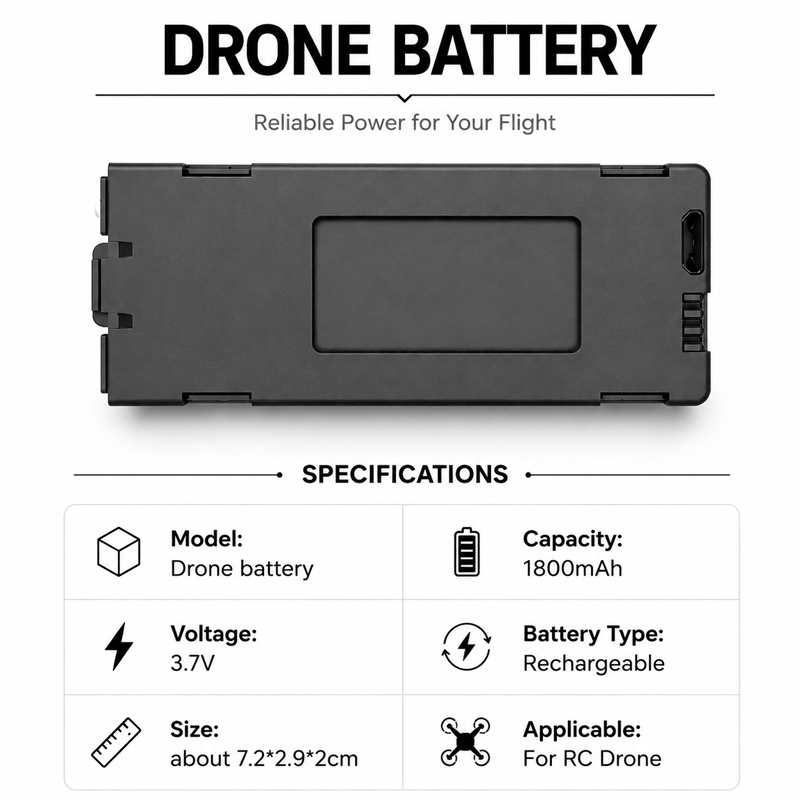 E88 Drone Battery 3.7V 1800mAh - огляд і ціна Eachine Drone E58